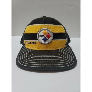 Pittsburgh Steelers Fitted Hat Reebok On field NFL Football Black Yellow FitMax